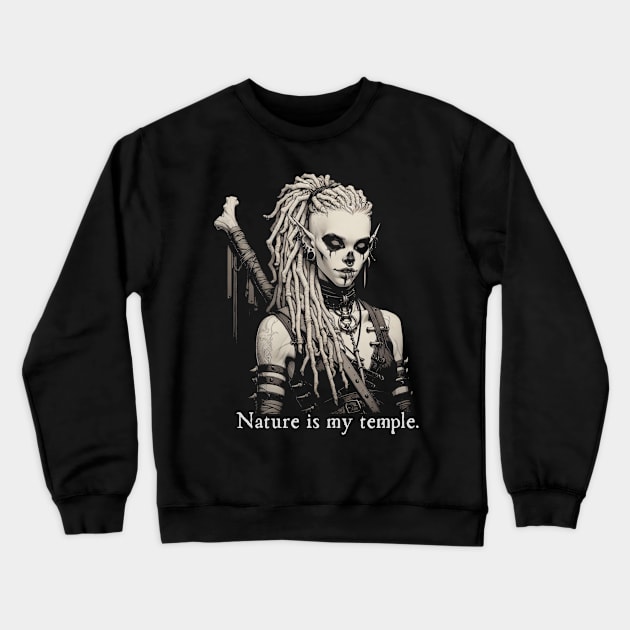 Druid Crewneck Sweatshirt by OddlyNoir